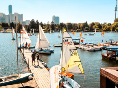 Schulausflug in Wien am Wasser